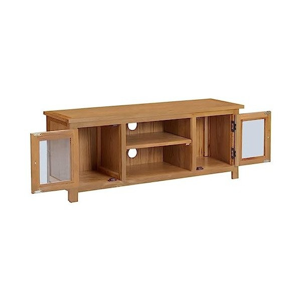 VEEKI Meuble TV, Meuble TV Suspendu, Meuble TV Industriel, Meuble TV Bois, Meuble Chambre, Convient pour Salon ou Chambre, 11