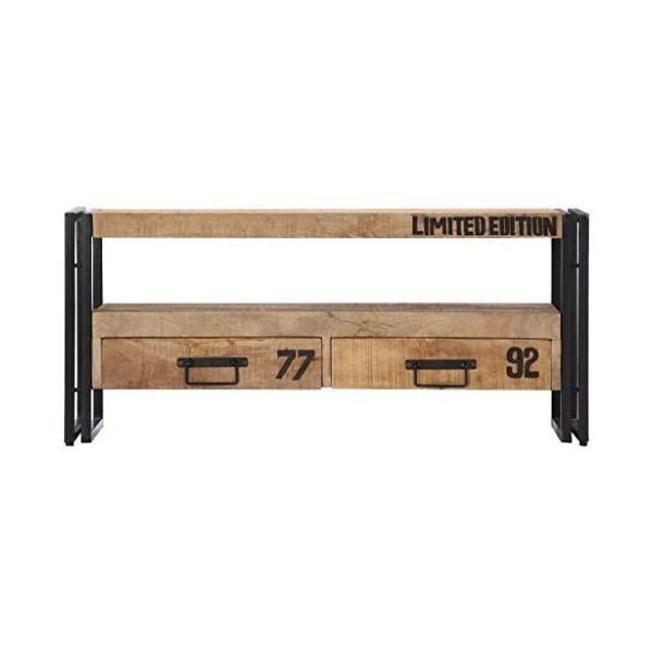 VEEKI Meuble TV, Meuble TV Suspendu, Meuble TV Industriel, Meuble TV Bois, Meuble Chambre, Convient pour Salon ou Chambre, 10