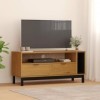 FAMIROSA Meuble TV FLAM 110x40x50 cm Bois Massif de pin 23.15KG 