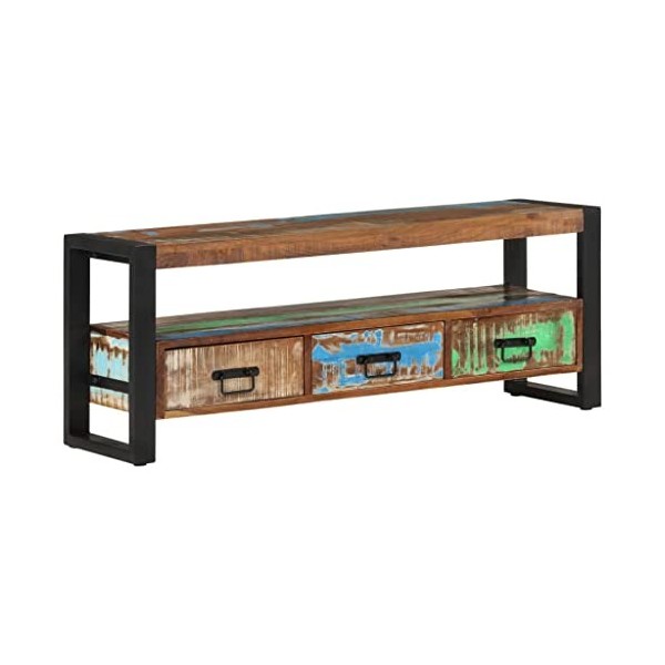 Générique Meuble TV 120x30x45 cm Bois Massif de récupération,27.38 KG,351671, Meubles, Meubles TV