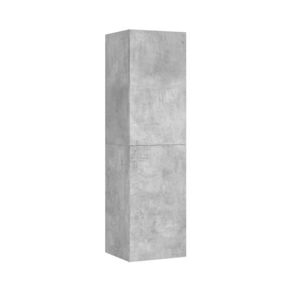 Meuble TV de jardin en bois dingénierie Gris béton 30,5 x 30 x 110 cm