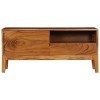 vidaXL Meuble TV Bois dAcacia Massif Salon Armoire Table Appoint Mobiliier TV