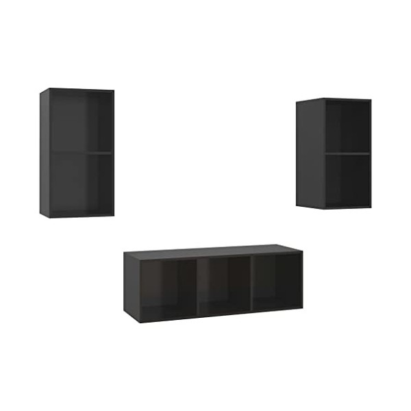 VEEKI Meuble TV, Meuble TV Suspendu, Meuble, Meuble TV avec Rangement，Meuble Industriel, Convient pour Salon ou Chambre, Ense