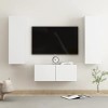 VEEKI Meuble TV, Meuble TV Suspendu, Meuble, Meuble TV avec Rangement，Meuble Industriel, Convient pour Salon ou Chambre, Ense