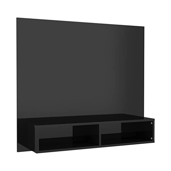 VEEKI Meuble TV, Meuble TV Suspendu, Meuble TV Blanc, Meuble TV Industriel, Meubles de Salon, Salon, Chambre, Cadre en Acier,