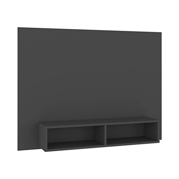 VEEKI Meuble TV, Meuble TV Suspendu, Meuble TV Blanc, Meuble TV Industriel, Meubles de Salon, Salon, Chambre, Cadre en Acier,