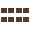 Meubles TV muraux 8 pcs Chêne Marron 30,5x30x30 cm - Meuble TV, Armoire Basse Centre, Support Télé pour Salon Chambre,