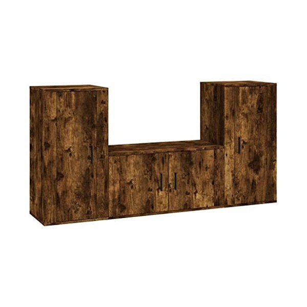 VEEKI Meuble TV, Meuble TV Suspendu, Meuble TV Industriel, Meuble TV Bois, Meuble Chambre, Convient pour Salon ou Chambre, En