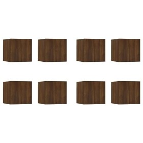 WREWING Meuble TV,Bas Table TV Support de Télévision en Bois pour Salon Chambre Salle à Manger,Support pour Téléviseur Jusqu’