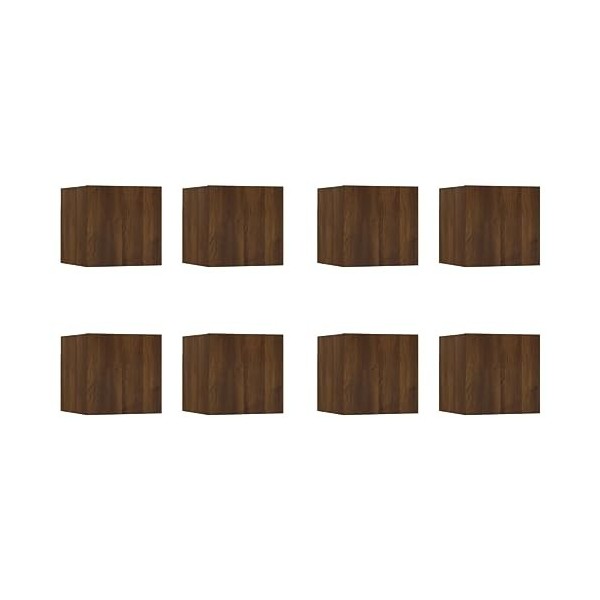 WREWING Meuble TV,Bas Table TV Support de Télévision en Bois pour Salon Chambre Salle à Manger,Support pour Téléviseur Jusqu’