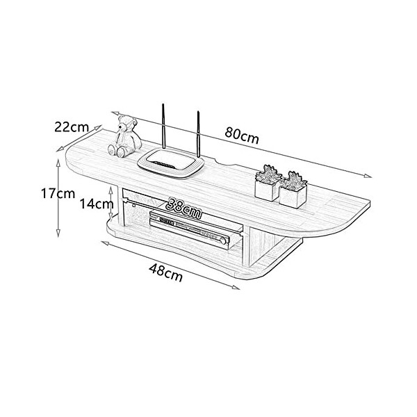 Meuble TV flottant Meuble TV Meuble TV Unités murales pour salon Meuble TV mural Accueil Média et divertissement Support de r