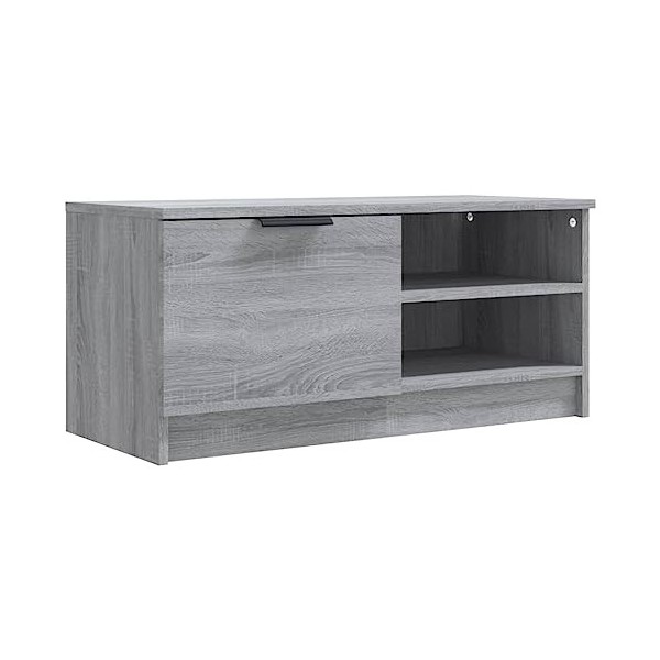 Meubles-TV Meuble TV Gris Sonoma 80x35x36,5 cm Bois dingénierie