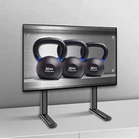 Pied TV Support Universel Support mural pour téléviseur Support pour téléviseur, meuble pour téléviseur de table avec base tr