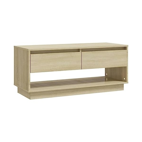 TECHPO Meubles-TV Meuble TV Chêne Sonoma 102x41x44 cm Bois dingénierie