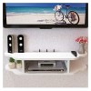 AVIMYA Meuble TV Flottant Petit Meuble TV Mural TV Media Console Meuble TV Flottant en Bois avec étagère de Rangement Ouverte
