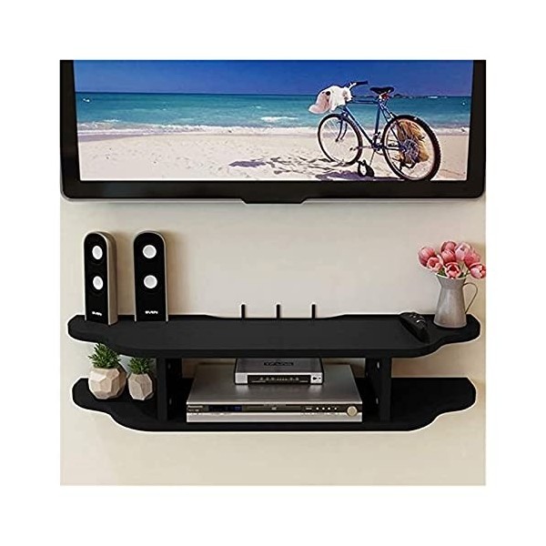 AVIMYA Meuble TV Flottant Petit Meuble TV Mural TV Media Console Meuble TV Flottant en Bois avec étagère de Rangement Ouverte