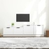 TECHPO Meuble TV blanc 158,5 x 36 x 45 cm