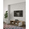 Temahome Banc TV Podium 140 2 portes, Rovere E Bianco, 140 x 42 x 31 cm L-P-A 