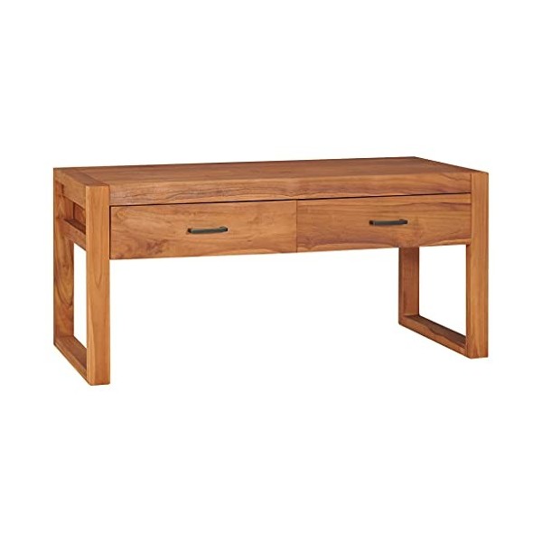 Meuble TV | Style Classique | Rangement matériel télé Audio Video Gaming | 100x40x45cm Marron