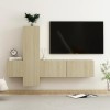 VEEKI Meuble TV, Meuble TV Suspendu, Meuble, Meuble TV avec Rangement，Meuble Industriel, Convient pour Salon ou Chambre, Ense