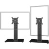 2 Paquet Support de Bureau sur Pied à écran Unique LCD pour écran de 13" à 32" avec émerillon, Hauteur réglable, Rotation, su