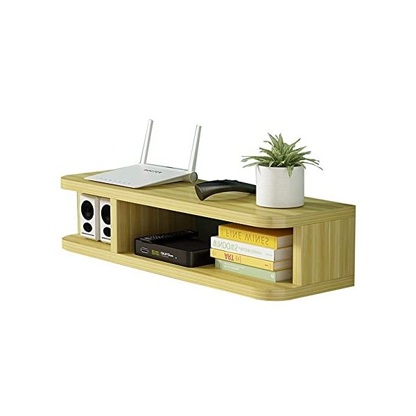 EGOMED Meuble TV Flottant Meuble Meuble TV Meuble TV Unités murales pour Salon Set-Top Box Rack Mural Satellite TV Box Rack B