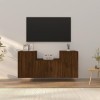 VEEKI Meuble TV, Meuble TV Suspendu, Meuble TV Industriel, Meuble TV Bois, Meuble Chambre, Convient pour Salon ou Chambre, En