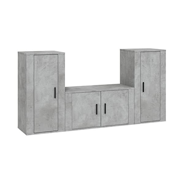 VEEKI Meuble TV, Meuble TV Suspendu, Meuble TV Industriel, Meuble TV Bois, Meuble Chambre, Convient pour Salon ou Chambre, En