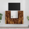 VEEKI Meuble TV, Meuble TV Suspendu, Meuble TV Industriel, Meuble TV Bois, Meuble Chambre, Convient pour Salon ou Chambre, En