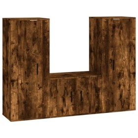 VEEKI Meuble TV, Meuble TV Suspendu, Meuble TV Industriel, Meuble TV Bois, Meuble Chambre, Convient pour Salon ou Chambre, En