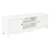 Générique Meuble TV Blanc 120 x 30 x 40 cm Bois,14.75 KG,249888, Meubles, Meubles TV