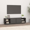 Camerina Meuble TV Gris 156x40x40 cm Bois de pin Massif,Meuble TV,Table Basse Salon Meuble TV,Table Basse LED Couleurs