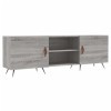 Annlera Meuble TV Sonoma Gris 150x30x50 cm Bois dingénierie Banc TV Maison Chambre à Coucher Plateau Stable Placer Livres Ta