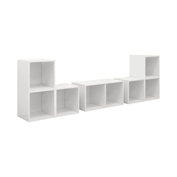 VEEKI Meuble TV, Meuble TV Suspendu, Meuble, Meuble TV avec Rangement，Meuble Industriel, Convient pour Salon ou Chambre, Ense