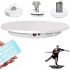 RayGenius Visualiseur éLectrique Rotatif 360° Table Tournante 3 Vitesses RéGulation Chargement USB Support DAffichage pour T