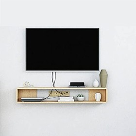 EsEntL Étagère Flottante pour Meuble TV, Console de Meuble TV Murale, adaptée pour Chambre/Salon/Cuisine Couleur : A, Taille