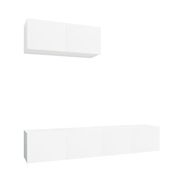 WREWING Meuble TV,Support pour Téléviseur Jusqu’à 50-80 Pouces,Table Télé avec Étagères Réglables,Bas Table TV Support de Tél