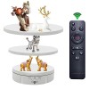 Plateau Tournant Electrique Avec Telecommande, Présentoir Rotatif électrique, Plateau Tournant Automatique, 3 Vitesses Et Ang