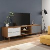 VEEKI Meuble TV, Meuble TV Suspendu, Meuble TV Industriel, Meuble TV Bois, Meuble Chambre, Convient pour Salon ou Chambre, MO