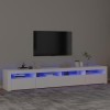 Générique Meuble TV avec lumières LED Blanc 240x35x40 cm, 48 kg, 3152722, Meubles, Meubles TV