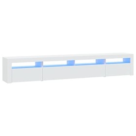 Générique Meuble TV avec lumières LED Blanc 240x35x40 cm, 48 kg, 3152722, Meubles, Meubles TV
