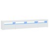 Générique Meuble TV avec lumières LED Blanc 240x35x40 cm, 48 kg, 3152722, Meubles, Meubles TV