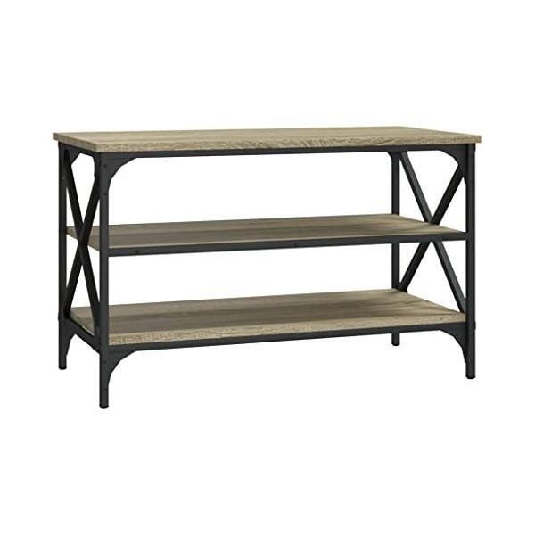 vidaXL Meuble TV Chêne Marron 100x40x50 cm Bois dingénierie