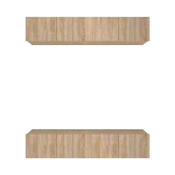 Générique Meubles TV 4 pcs Chêne Sonoma 80x30x30 cm Bois dingénierie,47 KG,3114184, Meubles, Meubles TV