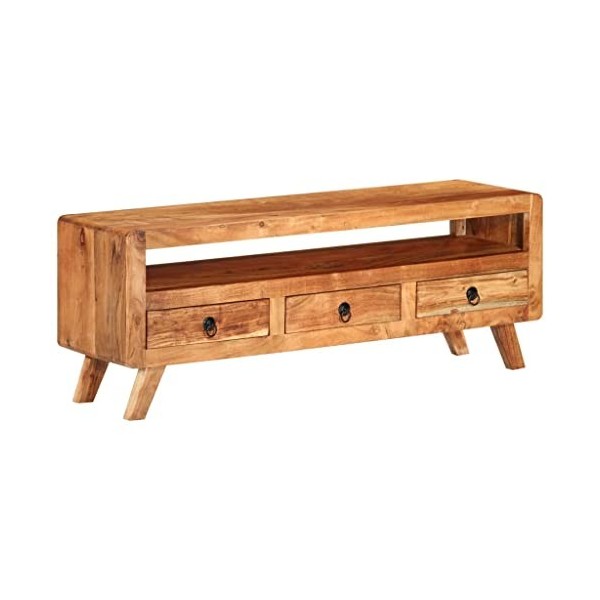 Générique Meuble TV 110x30x40 cm Bois dacacia Massif,21.1 KG,337065, Meubles, Meubles TV