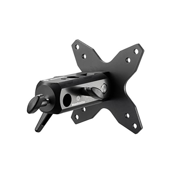 Manfrotto TetherGear Support pour Écran Conforme aux Normes VESA - pour Fixer Un Écran sur Un Pied Lumière - Max. 30&nbsp;kg - Con