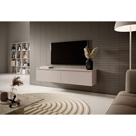 Selsey SENEY Meuble TV, Beige, 140 cm