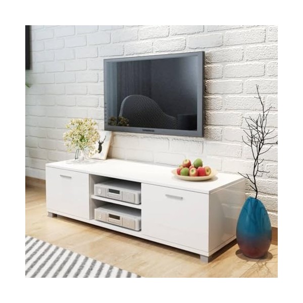 VEEKI Meuble TV, Meuble TV Suspendu, Meuble, Meuble TV avec Rangement，Meuble Industriel, Convient pour Salon ou Chambre, à Ha