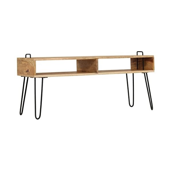 VEEKI Meuble TV, Meuble TV Suspendu, Meuble TV Industriel, Meuble TV Bois, Meuble Chambre, Convient pour Salon ou Chambre, Bo