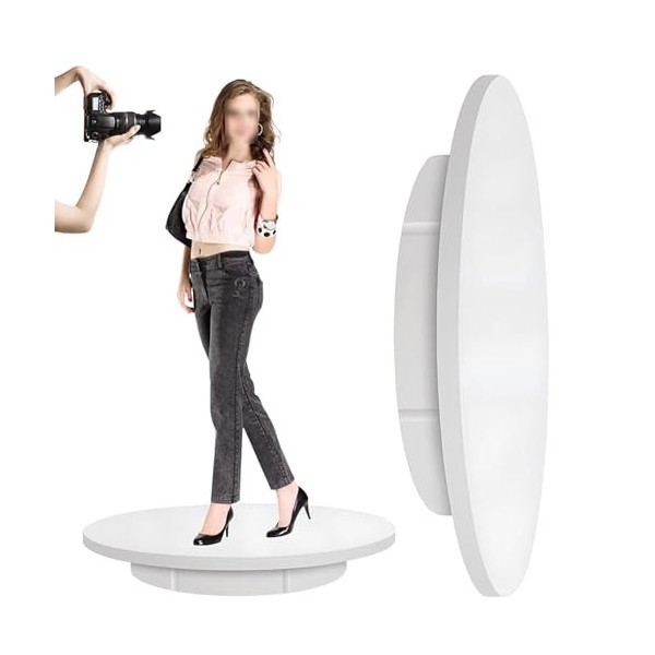 Plateau tournant électrique pour la Photographie, Support Rotatif motorisé réglable à 90/180/360 degrés, Table daffichage po